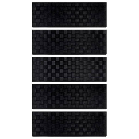 Vidaxl trapmatten 5 st 25x75 cm rubber