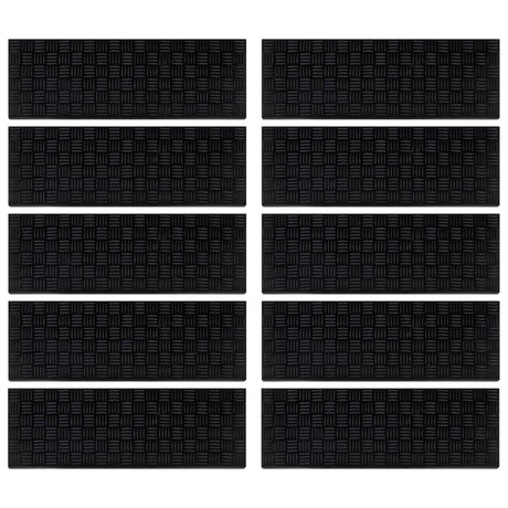 Vidaxl trapmatten 10 st 25x75 cm rubber