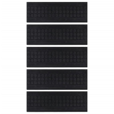 Vidaxl trapmatten 5 st 25x75 cm rubber