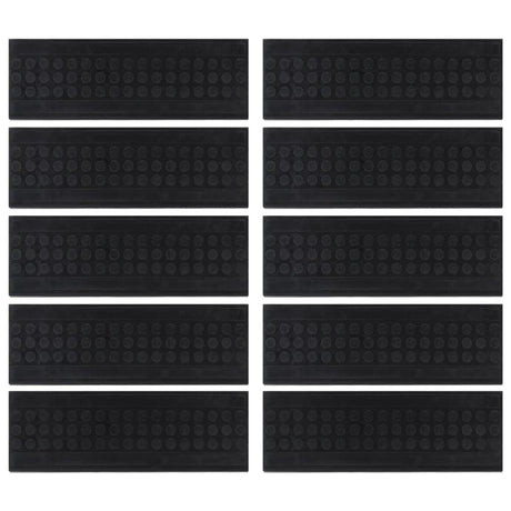 Vidaxl trapmatten 10 st 25x75 cm rubber