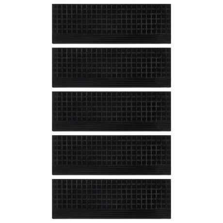 Vidaxl trapmatten 5 st 25x75 cm rubber