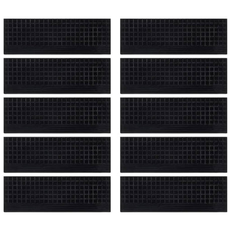 Vidaxl trapmatten 10 st 25x75 cm rubber