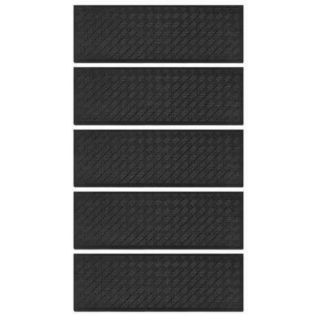 Vidaxl trapmatten 5 st 25x75 cm rubber