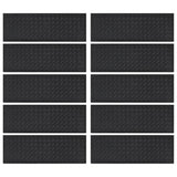Vidaxl trapmatten 10 st 25x75 cm rubber