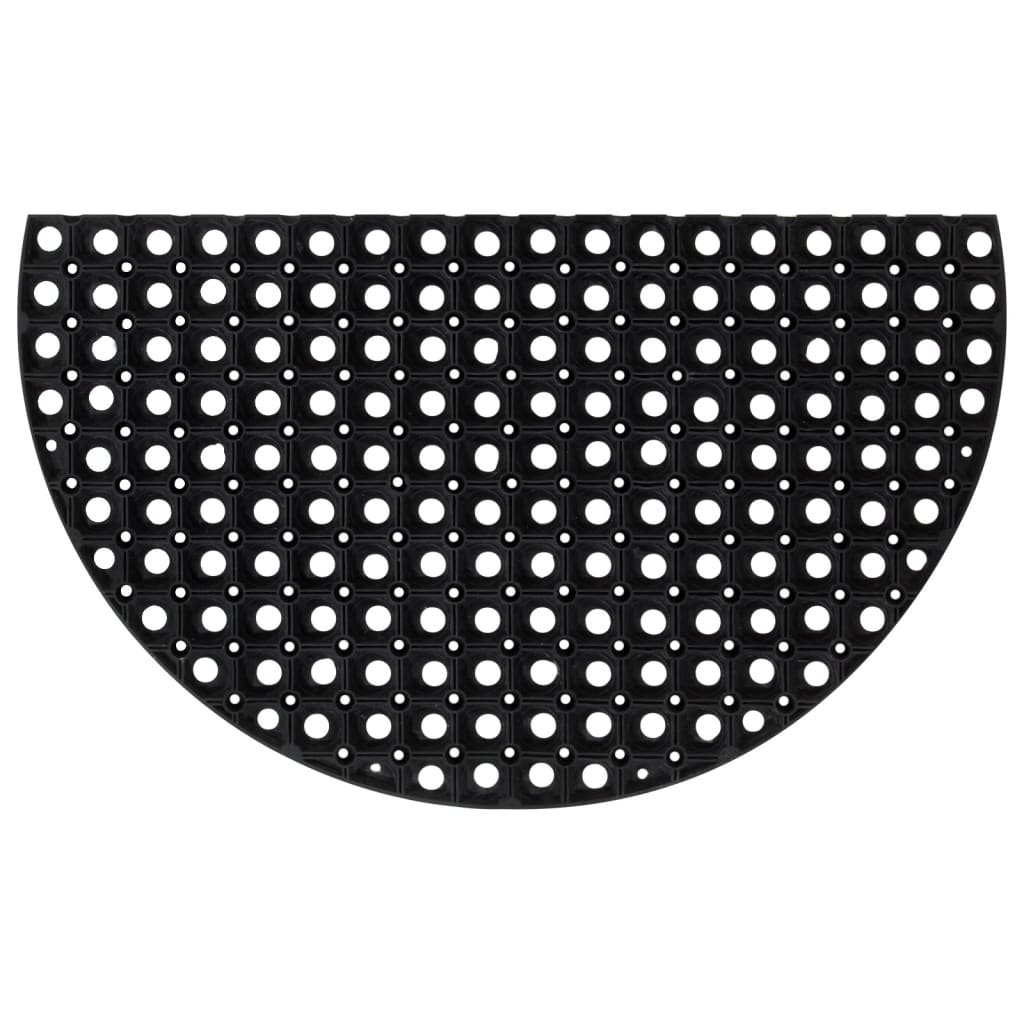 Vidaxl Doormat Half -round 45x75 cm rubber