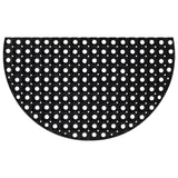 Vidaxl Doormat Half -round 45x75 cm rubber