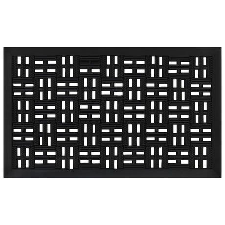 Vidaxl deurmat rechthoekig 45x75 cm rubber