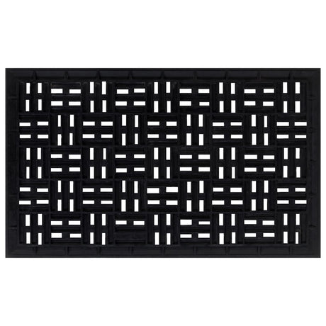 Vidaxl deurmat rechthoekig 45x75 cm rubber