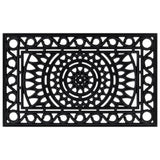 Vidaxl deurmat rechthoekig 45x75 cm rubber