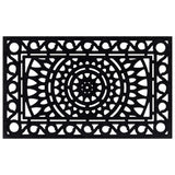 Vidaxl deurmat rechthoekig 45x75 cm rubber