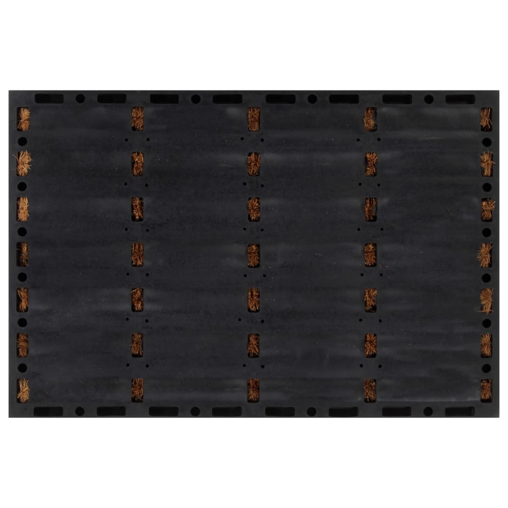 Vidaxl Doormat Rectangular 40x60 cm rubber and coconut fiber