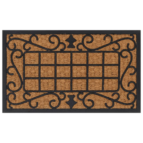 Vidaxl deurmat rechthoekig 45x75 cm rubber en kokosvezel