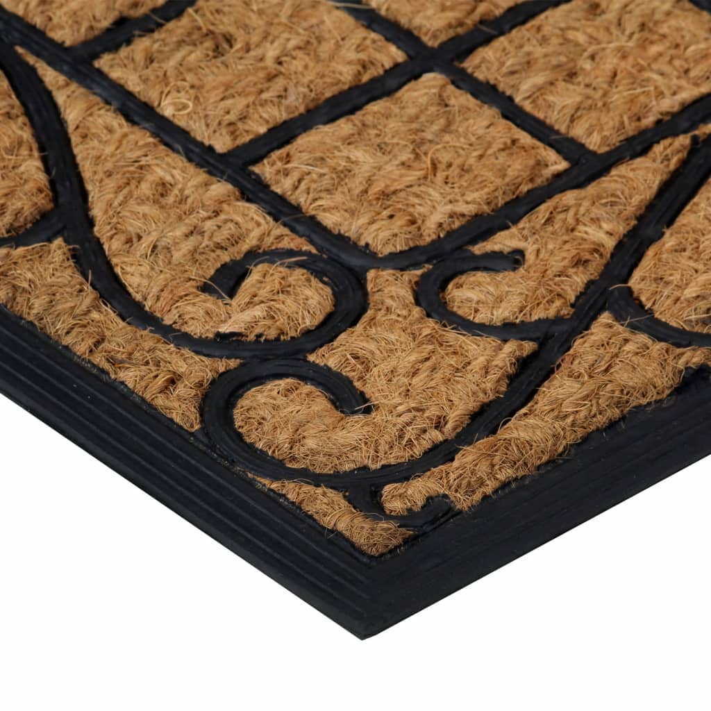 Vidaxl Doormat rektangulær 45x75 cm gummi og kokosnødfiber