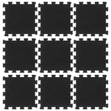 Vidaxl rubbertegels 9 st 16 mm 30x30 cm zwart