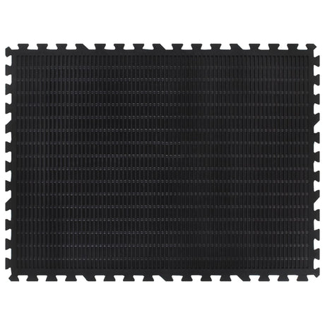 Vidaxl rubbertegel 12 mm 90x120 cm zwart