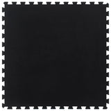 Vidaxl rubber tile 12 mm 100x100 cm Black