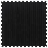 Vidaxl rubber tile 12 mm 100x100 cm Black