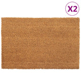 Vidaxl Doormats 2 PCs 40x60 cm huet Kokosnossfaser natierlech