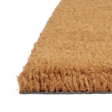 Vidaxl deurmat halfrond 50x80 cm getufte kokosvezel naturel