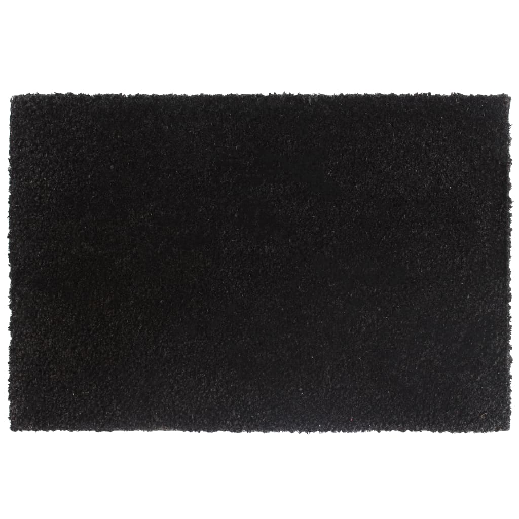 VIDAXL ROORMATS 2 ST 40x60 cm Black in fibra di cocco trapuntato