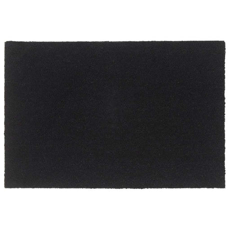 Vidaxl deurmat 60x90 cm getufte kokosvezel zwart