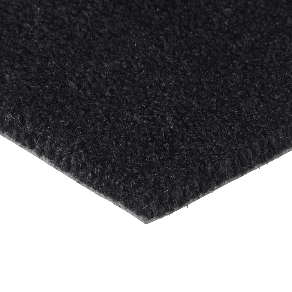 VIDAXL POORMAT 65x100 cm Tufted Kokosfaser Schwarz