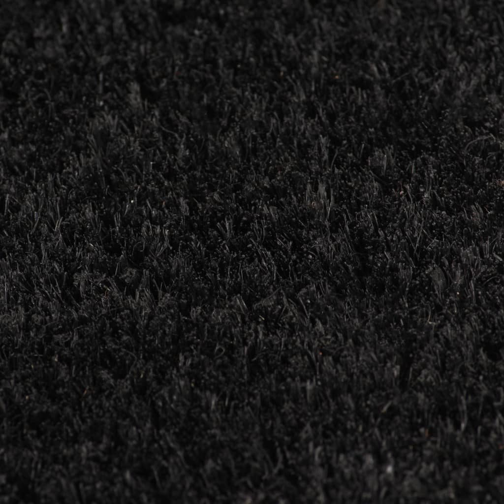 Vidaxl Doormat 80x100 cm tufted coconut fiber black