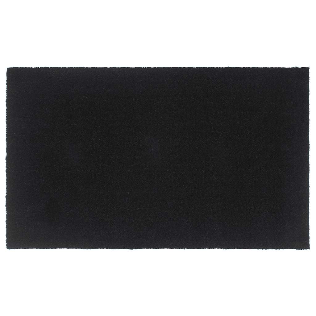 Vidaxl deurmat 90x150 cm getufte kokosvezel zwart