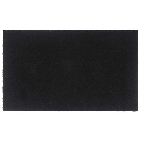 Vidaxl deurmat 90x150 cm getufte kokosvezel zwart