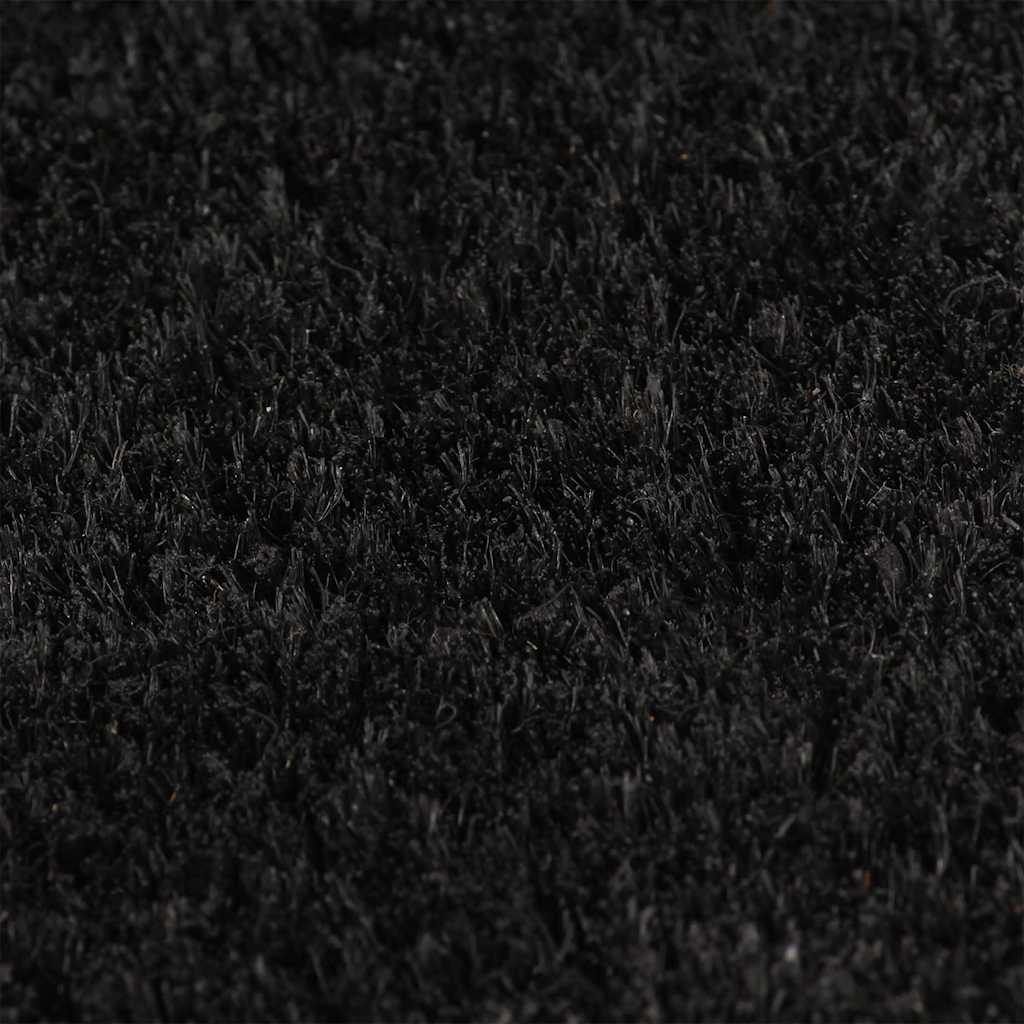 Vidaxl deurmat 100x300 cm getufte kokosvezel zwart