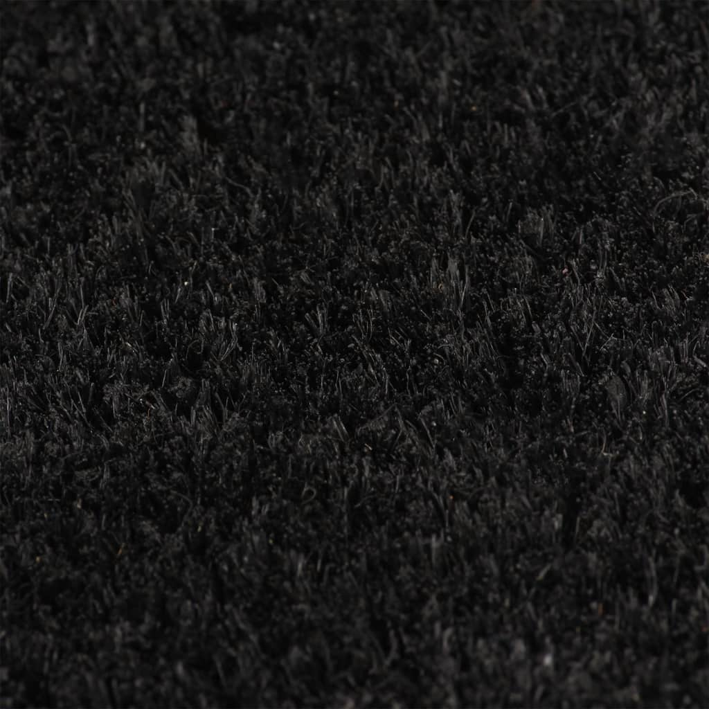 Vidaxl Doormat 100x300 cm TUCKED KONCONGE FIBER Black