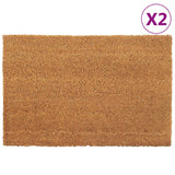 Vidaxl Doormats 2 PCS 40x60 cm Tufted Coconut Fiber Natural