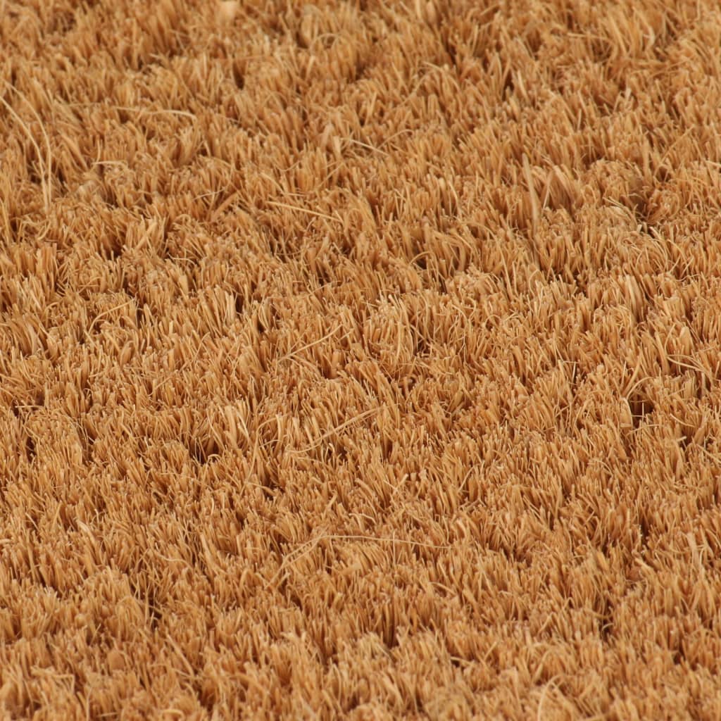Vidaxl deurmat halfrond 40x60 cm getufte kokosvezel naturel