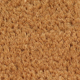 Vidaxl deurmat halfrond 40x60 cm getufte kokosvezel naturel