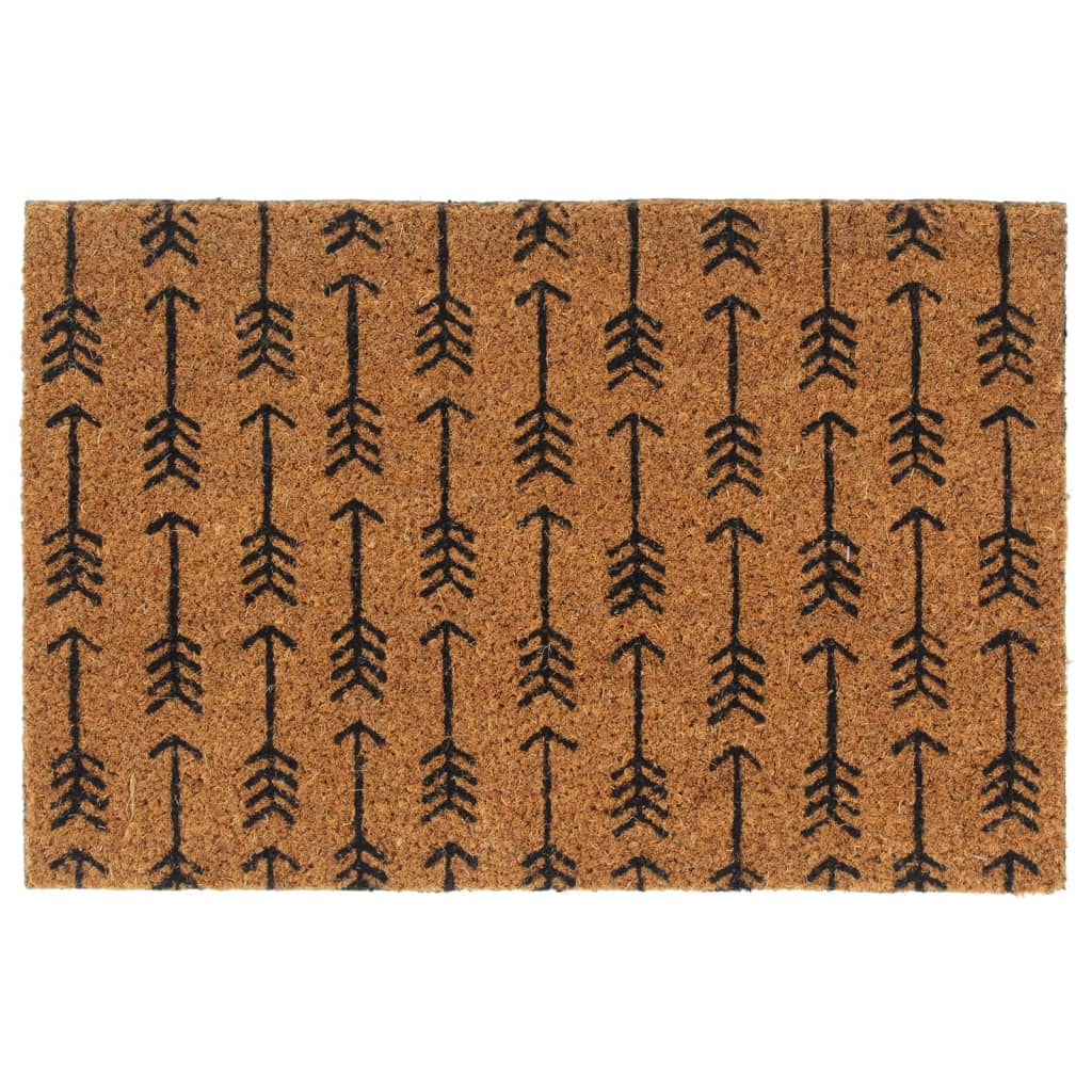 Vidaxl Doormat 40x60 cm huet Kokosnossfaser natierlech