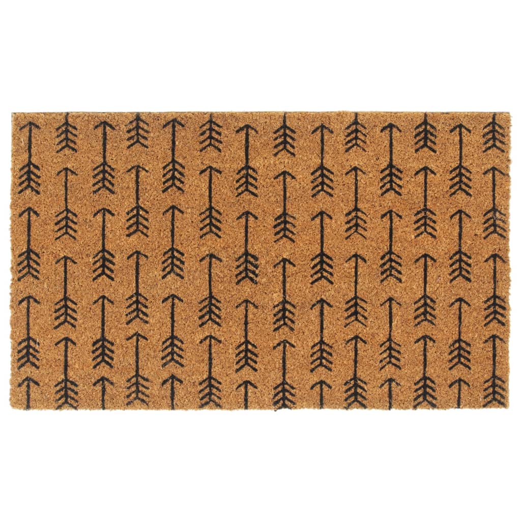 Vidaxl Doormat 45x75 cm tufted coconut fiber natural