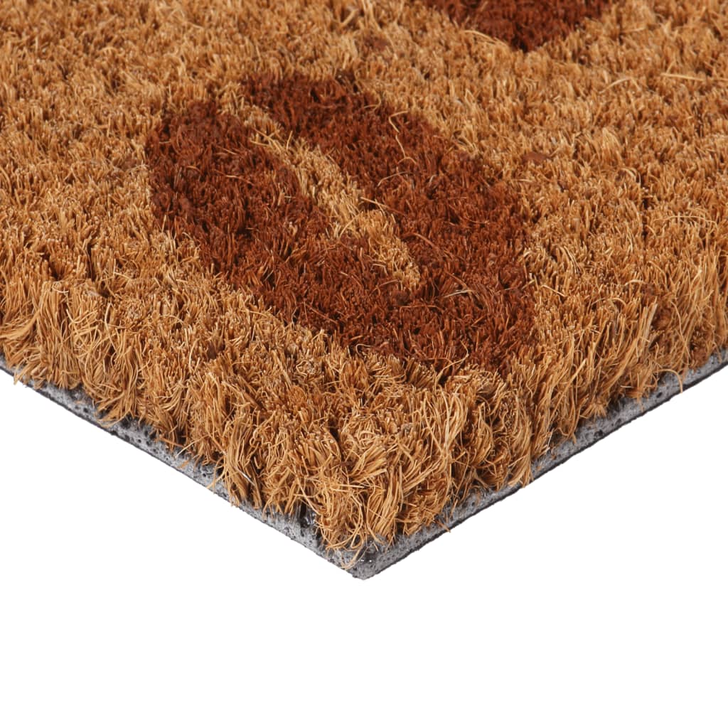 Vidaxl Doormat 45x75 cm Toffted Kokosnossf Fiber Natural