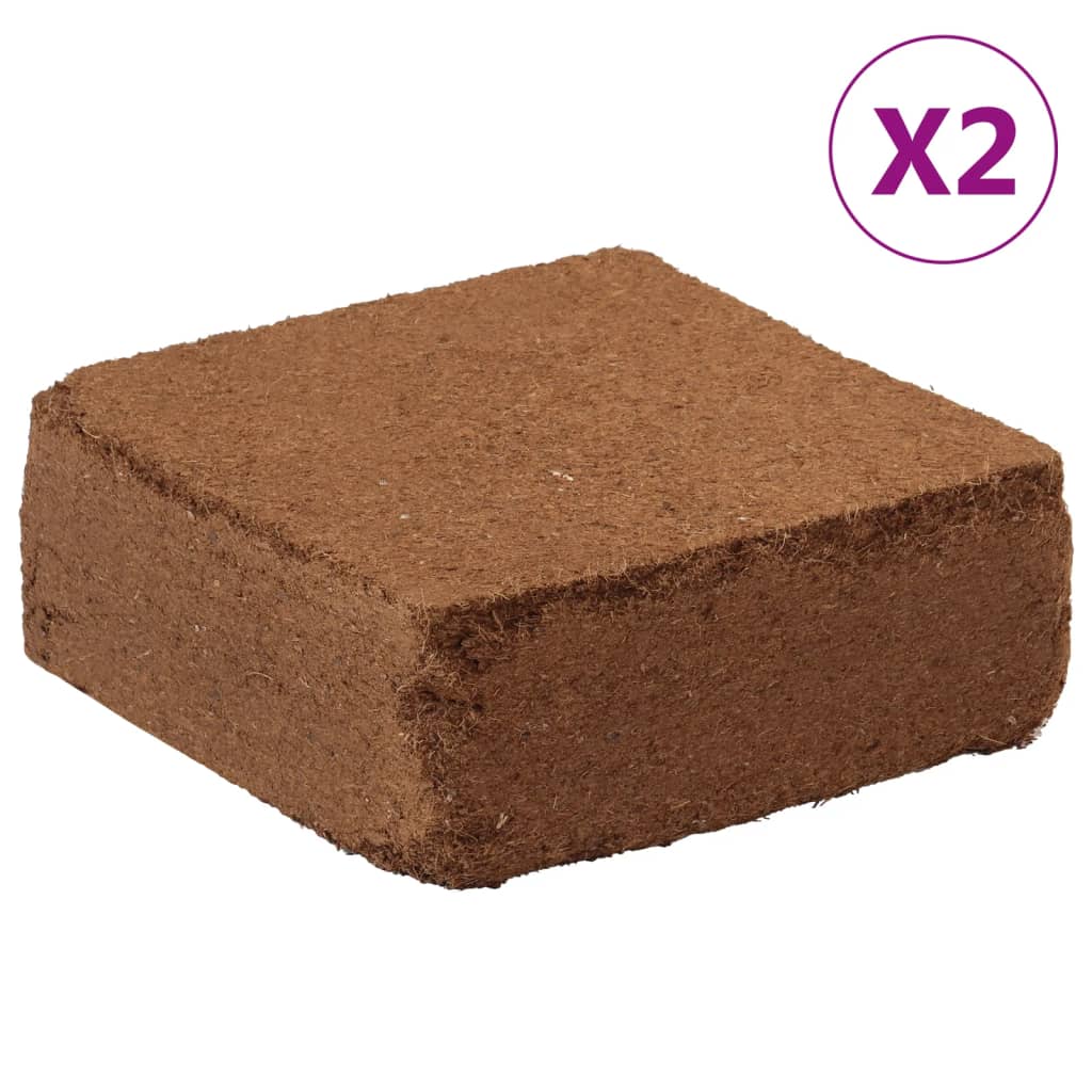 Blocs de noix de coco à la noix de coco vidaxl 2 st 5 kg chacun 10 kg au total