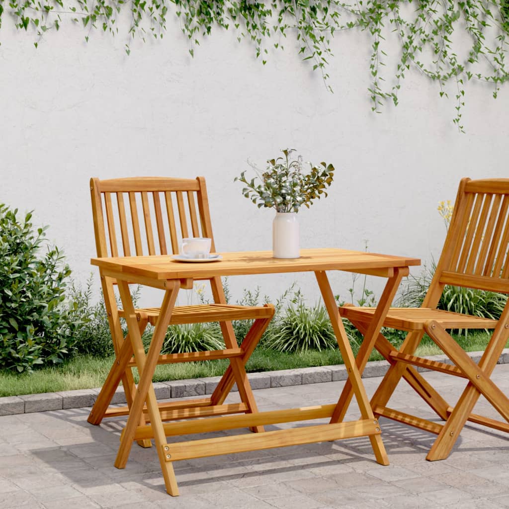 Vidaxl tuintafel inklapbaar 90x52,5x65 cm massief acaciahout
