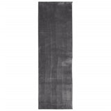 Vidaxl vloerkleed huarte laagpolig zacht wasbaar 80x250 cm antraciet