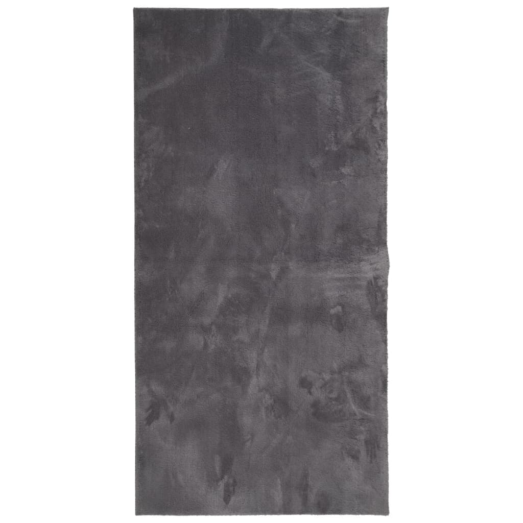 Vidaxl rug Huarte low -pile soft washable 100x200 cm anthracite