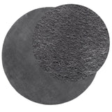 Tapis vidaxl Huarte Low-Pole Soft Lavable Ø 160 cm anthracite