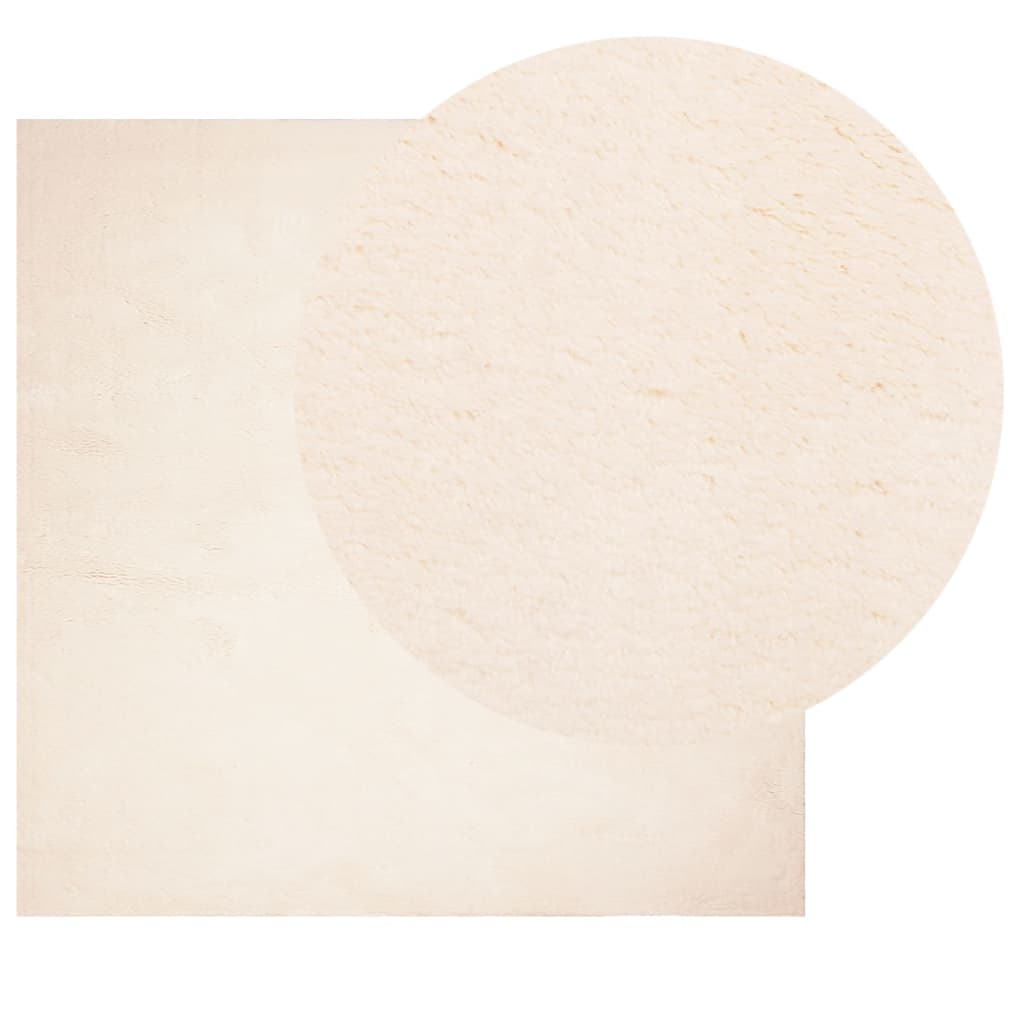 RUG VIDAXL HUARTE BEIGE Softable de 200x200 cm de 200x200