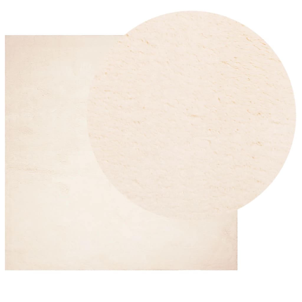 RUG VIDAXL HUARTE BEIGE BEIGE Softable de 240x240 cm de 240x240