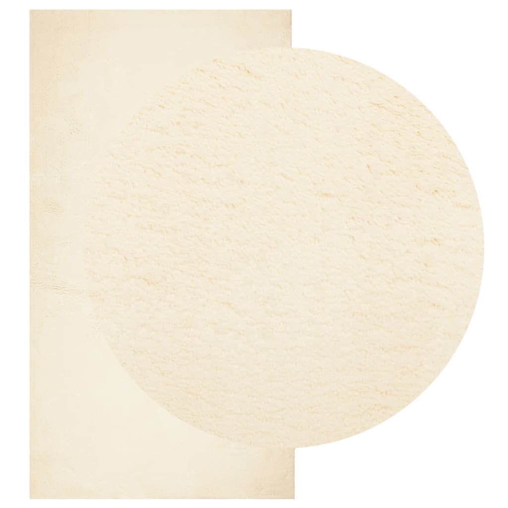 Vidaxl Rug Huarte Low -Bile Soft Washable 60x110 cm Cream