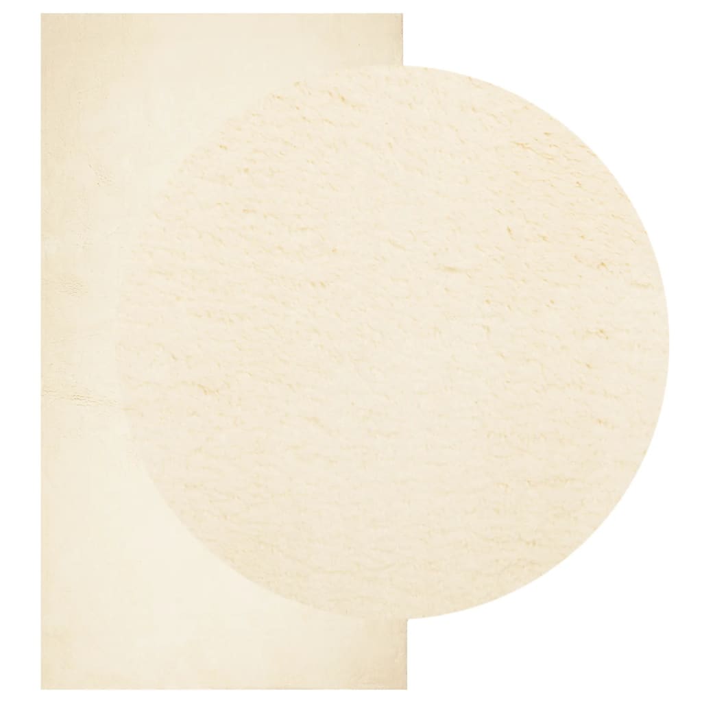 Vidaxl Rug Huarte Low -Pole Soft Washable 80x150 cm creme