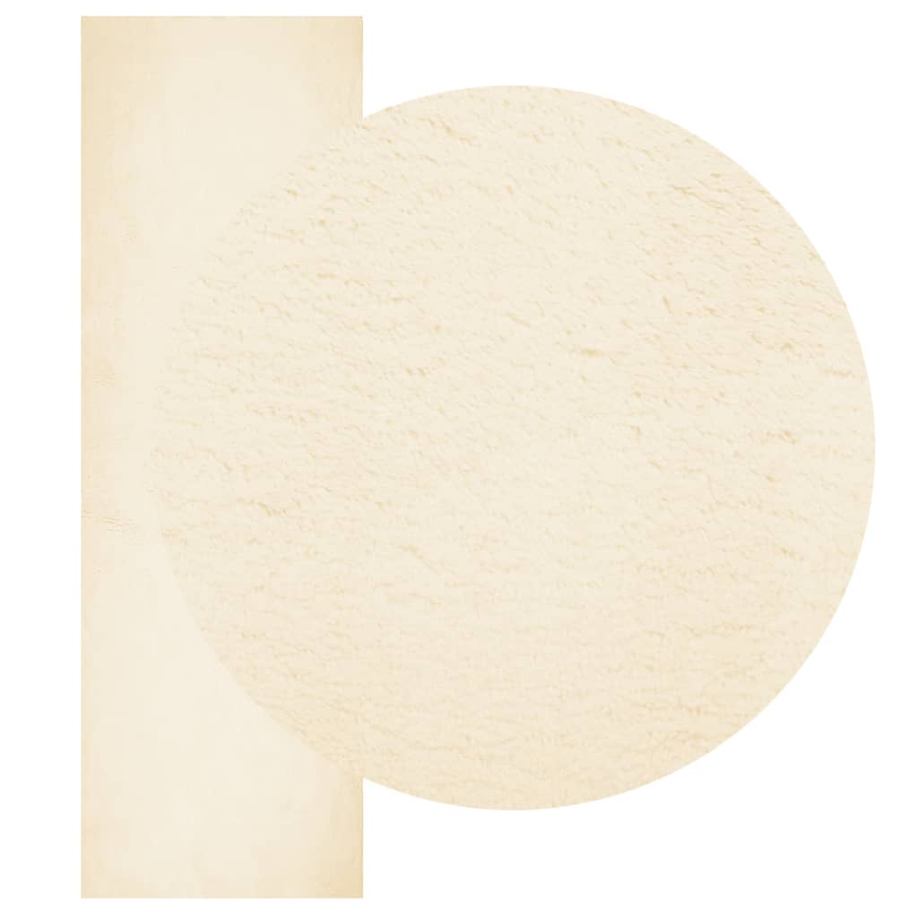 Vidaxl Rug Huarte Low -Pile Soft Washable 80x250 cm creme