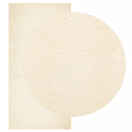 Vidaxl vloerkleed huarte laagpolig zacht wasbaar 100x200 cm crème