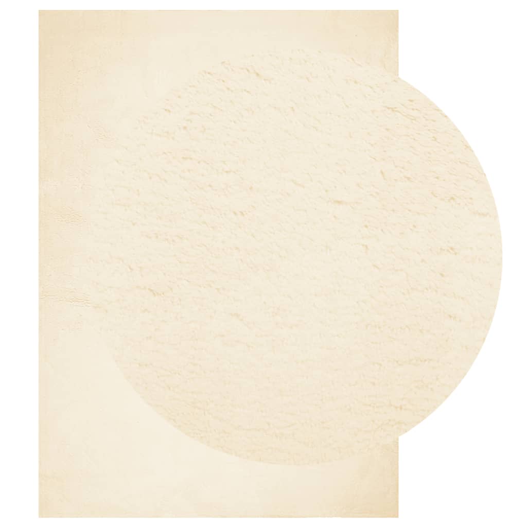 VIDAXL RUGH HUARTE LASSO -DIPLE SOLABILE MORSO 120X170 CM CREMA