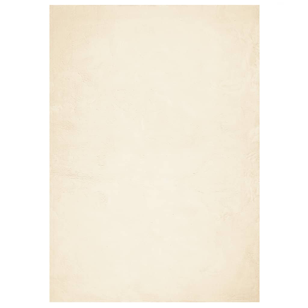 VIDAXL RUGH HUARTE -POLOLE -POOLE SOLABILE MORSO 160X230 CM CREMA